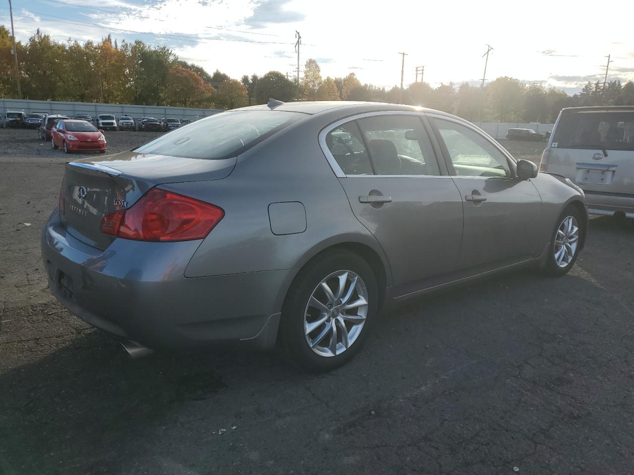 2007 Infiniti G VIN JNKBV61F47M813911 Copart auction photo, front end damage thumbnail 3