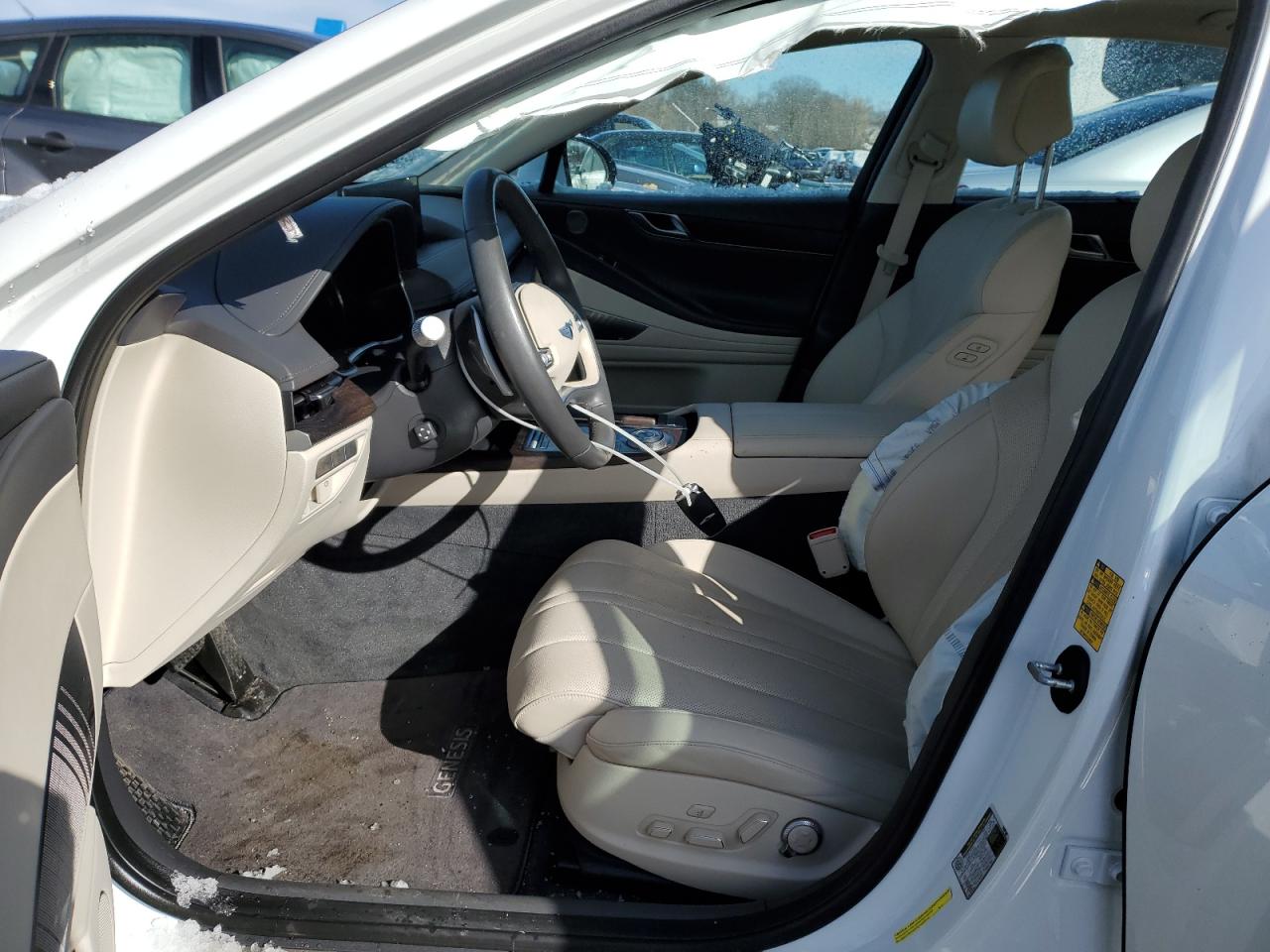 2022 Genesis G80 VIN KMTGB4SC3NU092276 Copart auction photo, rear end damage thumbnail 7
