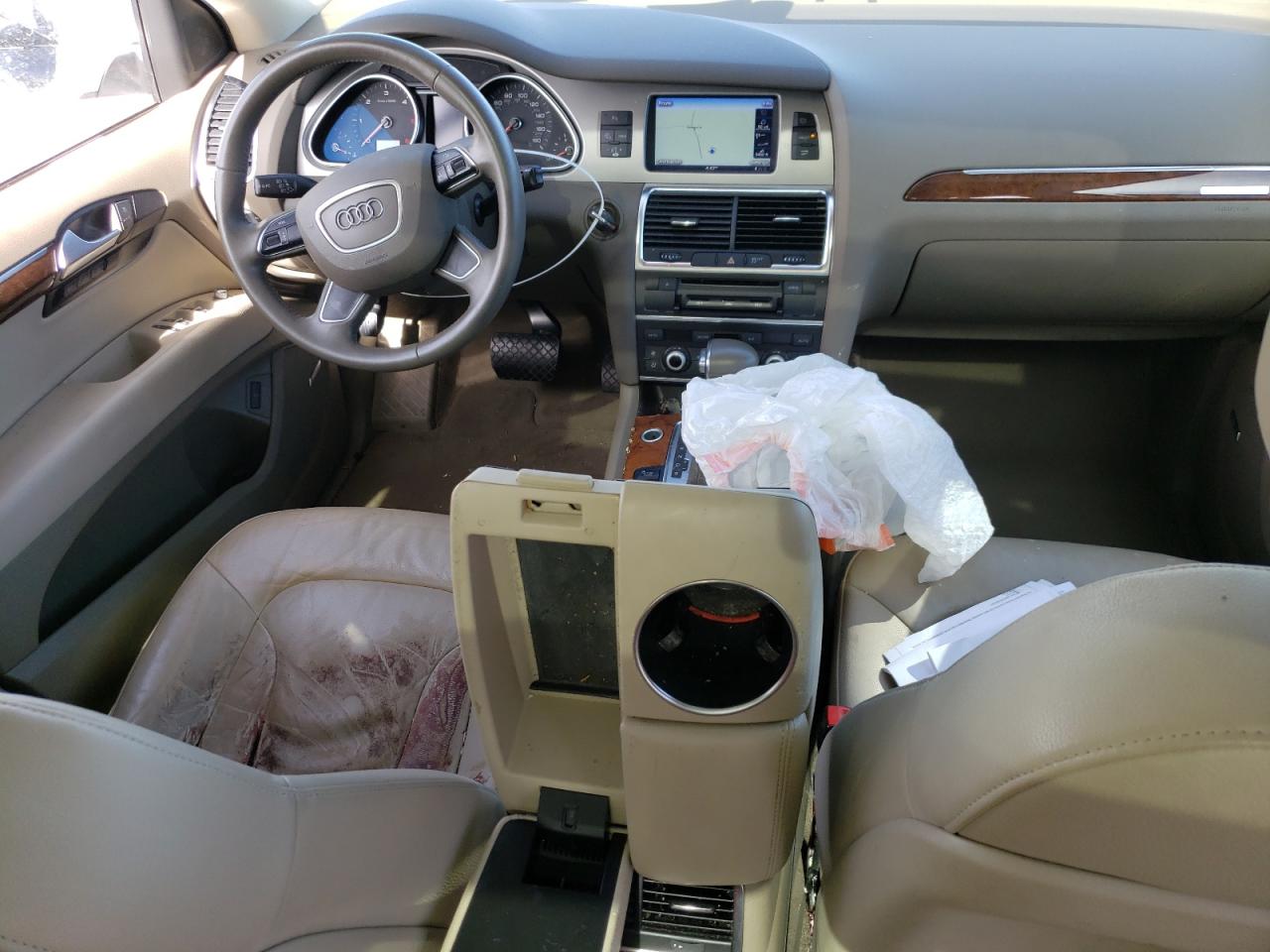 2014 Audi Q7 VIN WA1LMAFE0ED020348 Copart auction photo, vandalism / minor dent/scratches damage thumbnail 8