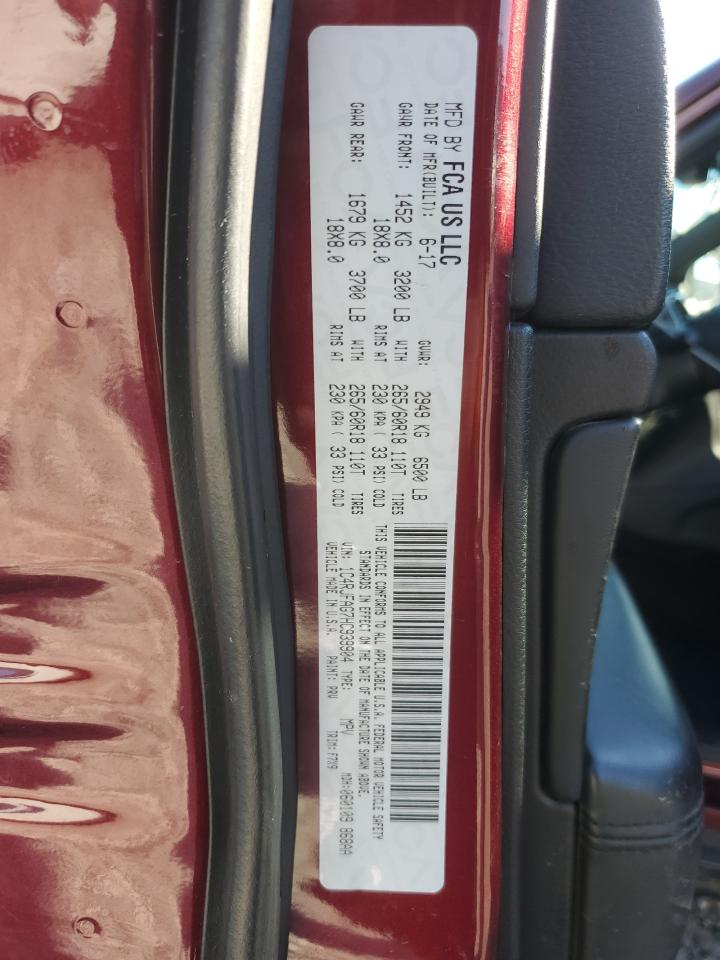 2017 Jeep Grand Cherokee VIN 1C4RJFAG7HC939904 Copart auction photo, all over damage thumbnail 15