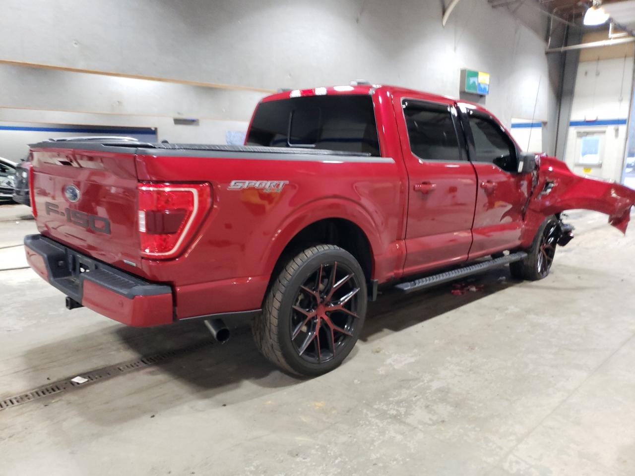 2021 Ford F-150 VIN 1FTEW1EP2MKD25534 Copart auction photo, front end damage thumbnail 3
