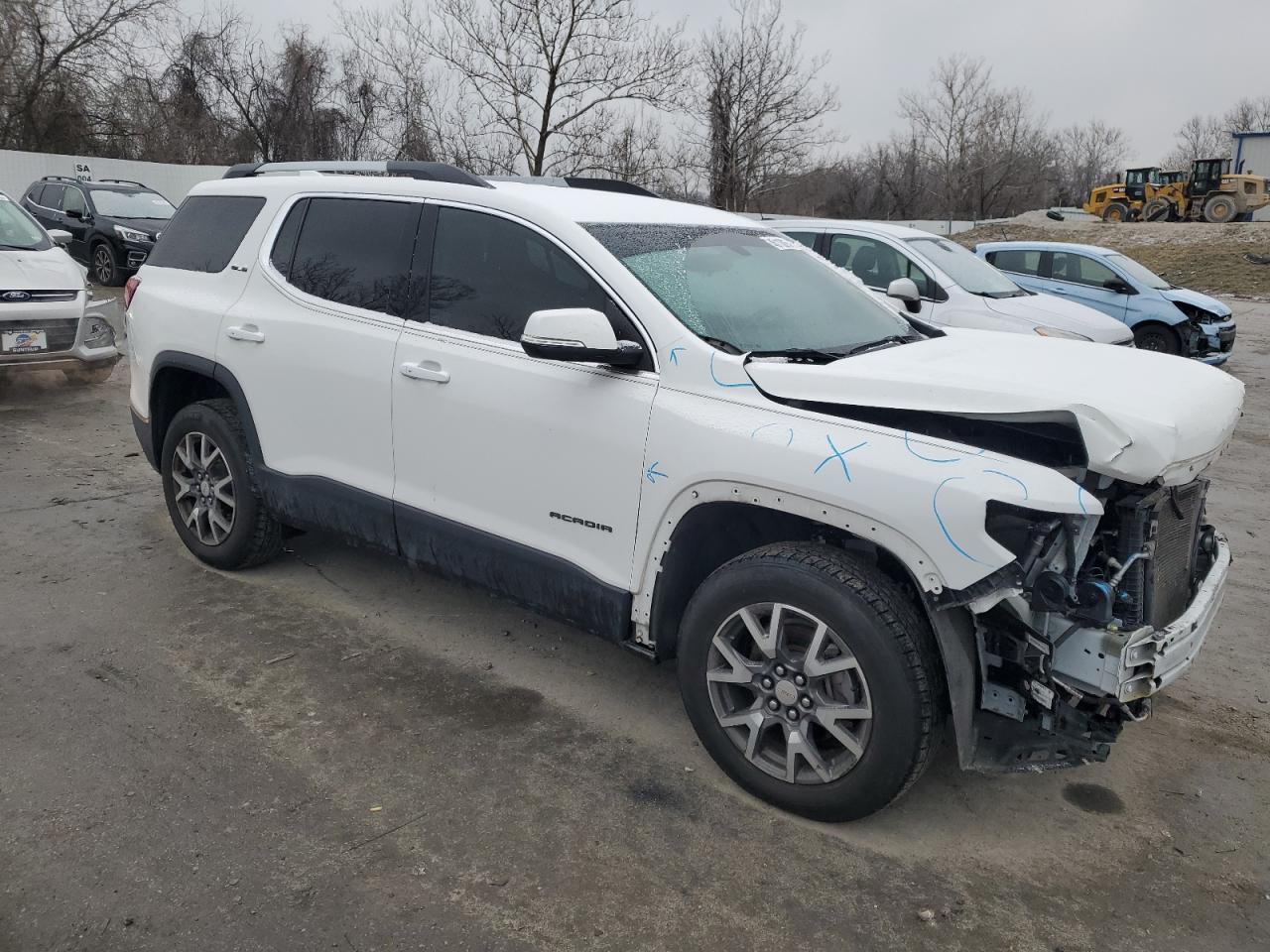 2020 GMC Acadia VIN 1GKKNKLS4LZ112162 Copart auction photo, front end damage thumbnail 4