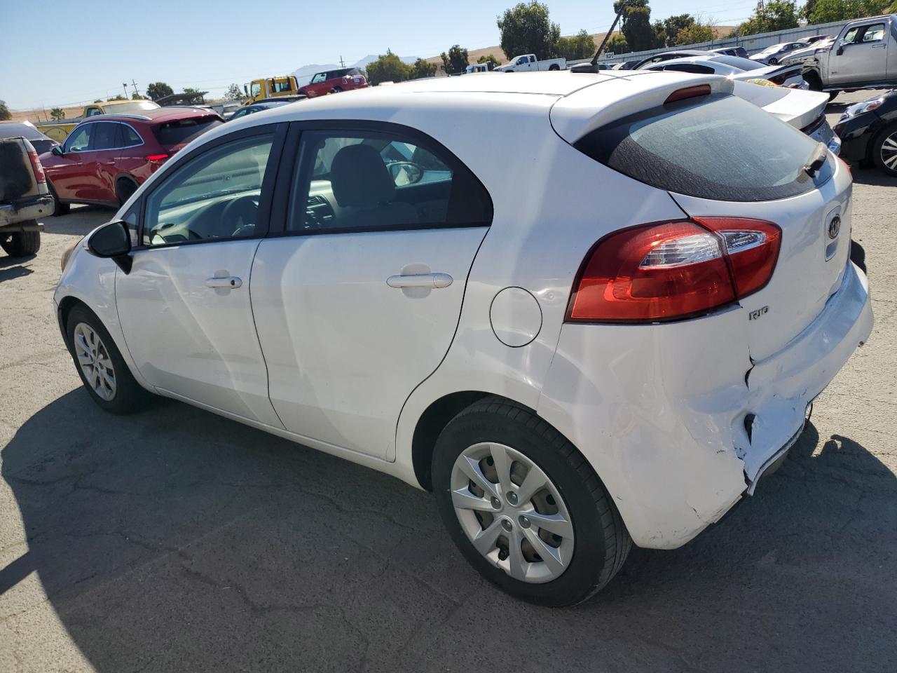 2013 KIA Rio VIN KNADM5A32D6110043 Copart auction photo, rear end damage thumbnail 2