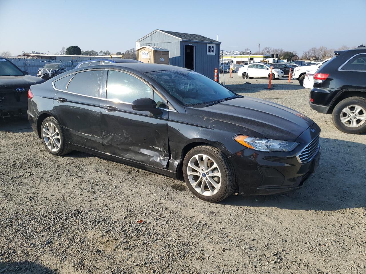 2019 Ford Fusion VIN 3FA6P0LU0KR199998 Copart auction photo, side damage thumbnail 4