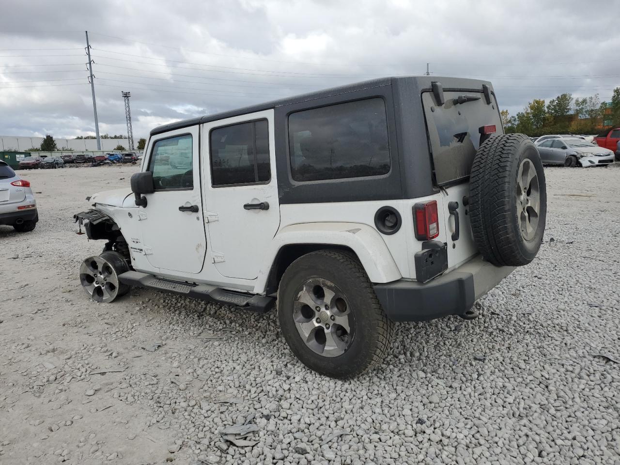2018 Jeep Wrangler VIN 1C4BJWEG2JL830445 Copart auction photo, front end damage thumbnail 2