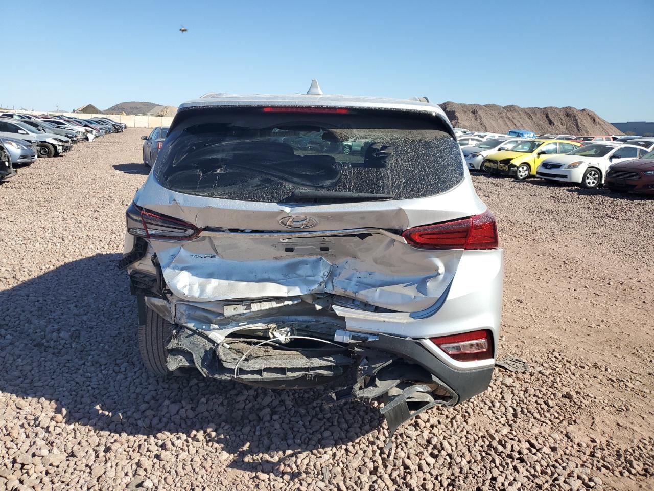 2019 Hyundai Santa Fe VIN 5NMS33AD0KH022103 Copart auction photo, rear end damage thumbnail 6