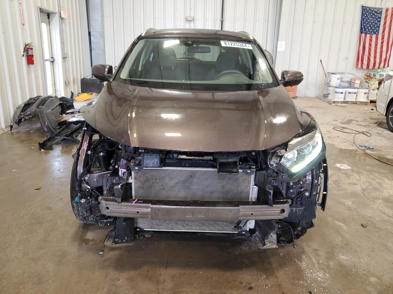 2022 Honda HR-V VIN 3CZRU6H57NM747981 Copart auction photo, front end / side damage thumbnail 5