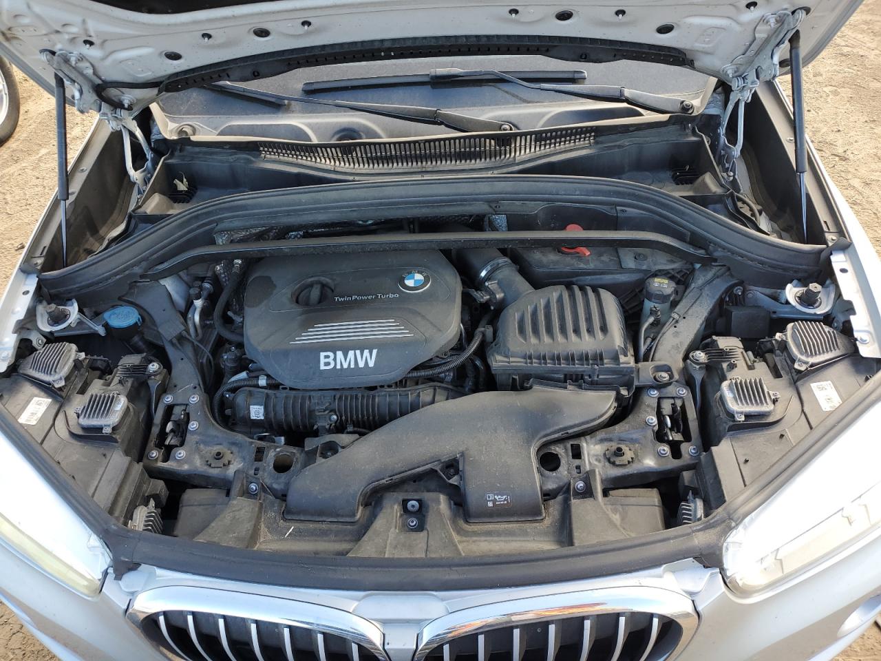 2016 BMW X1 VIN WBXHT3C37GP884928 Copart auction photo, front end damage thumbnail 12