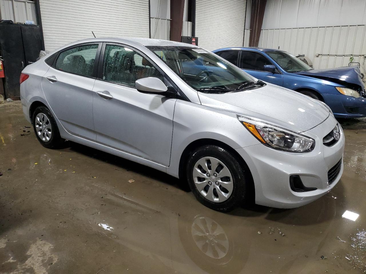 2016 Hyundai Accent VIN KMHCT4AE8GU138566 Copart auction photo, side / front end damage thumbnail 4