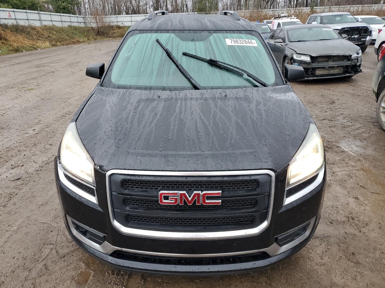 2015 GMC Acadia VIN 1GKKRNED0FJ103045 Copart auction photo, front end / side damage thumbnail 5