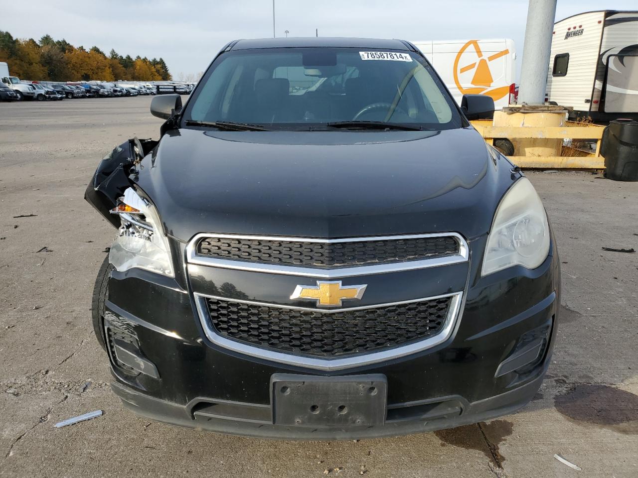 2013 Chevrolet Equinox VIN 2GNFLCEK6D6228716 Copart auction photo, front end / undercarriage damage thumbnail 5