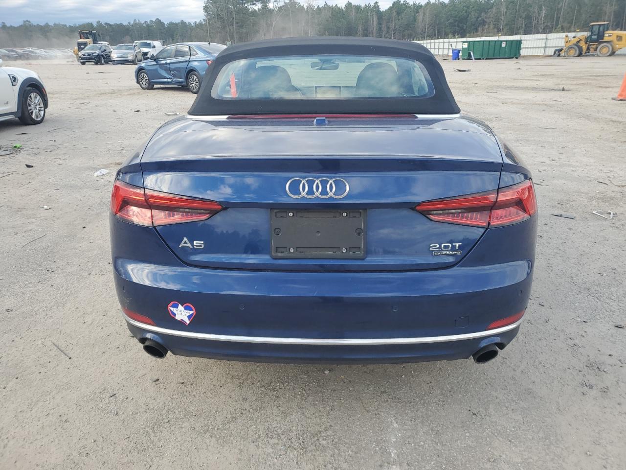 2018 Audi A5 VIN WAU2NGF54JN003071 Copart auction photo, front end damage thumbnail 6