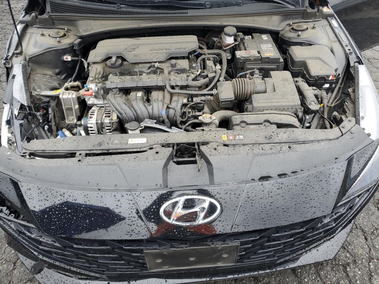 2023 Hyundai Elantra VIN KMHLS4AG8PU562348 Copart auction photo, side / front end damage thumbnail 11