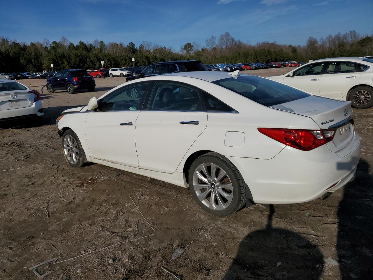 2013 Hyundai Sonata VIN 5NPEC4AC1DH641194 Copart auction photo, front end / side damage thumbnail 2