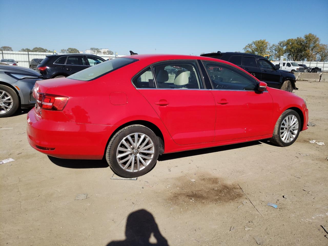2015 Volkswagen Jetta VIN 3VWD07AJ2FM287037 Copart auction photo, hail damage thumbnail 3