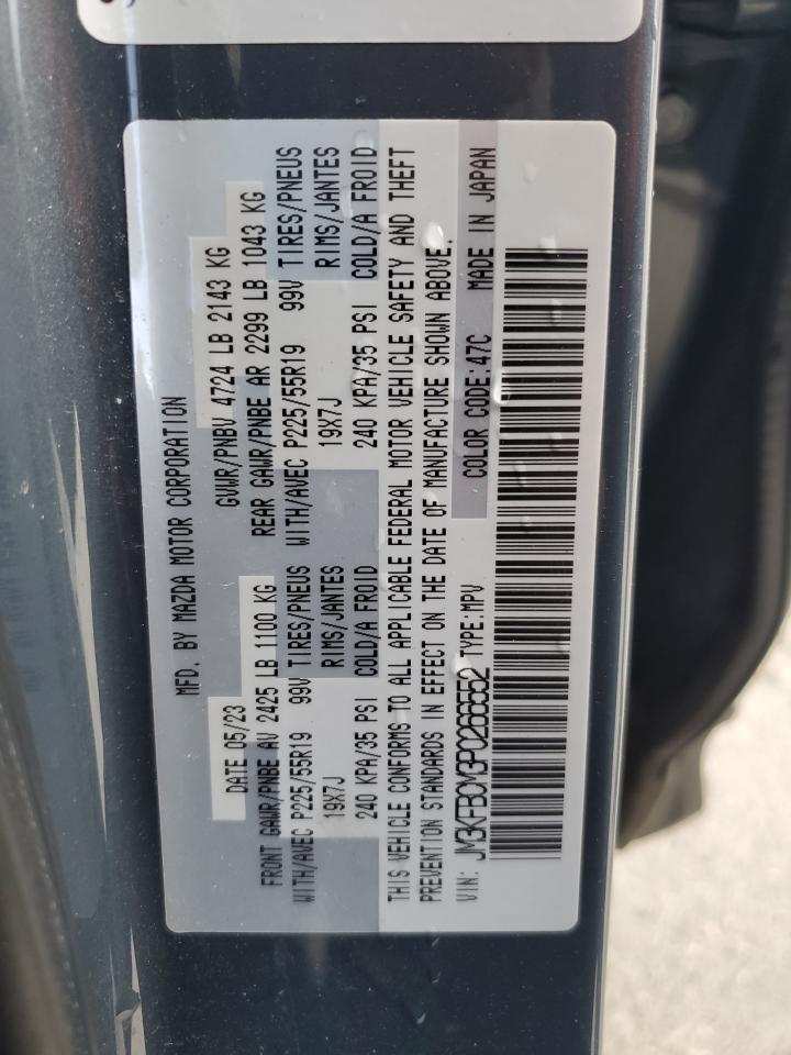 2023 Mazda CX-5 VIN JM3KFBCM3P0266552 Copart auction photo, front end damage thumbnail 13