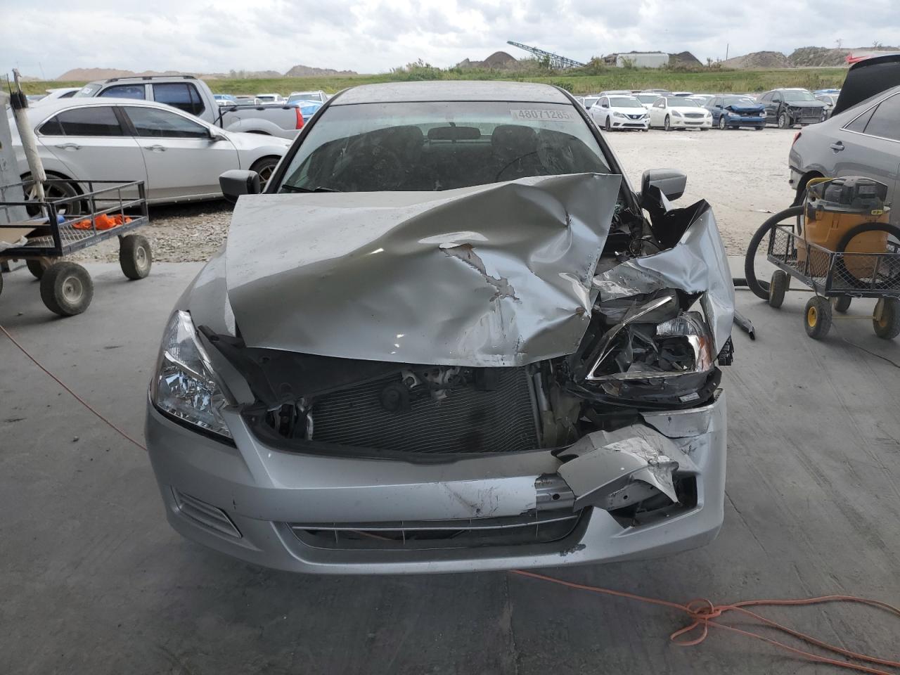 2007 Honda Accord VIN 1HGCM56367A063464 Copart auction photo, front end damage thumbnail 5