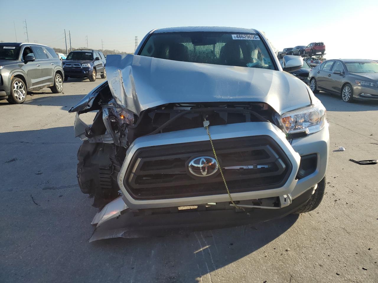 2022 Toyota Tacoma VIN 3TYAX5GN8NT040947 Copart auction photo, front end damage thumbnail 5