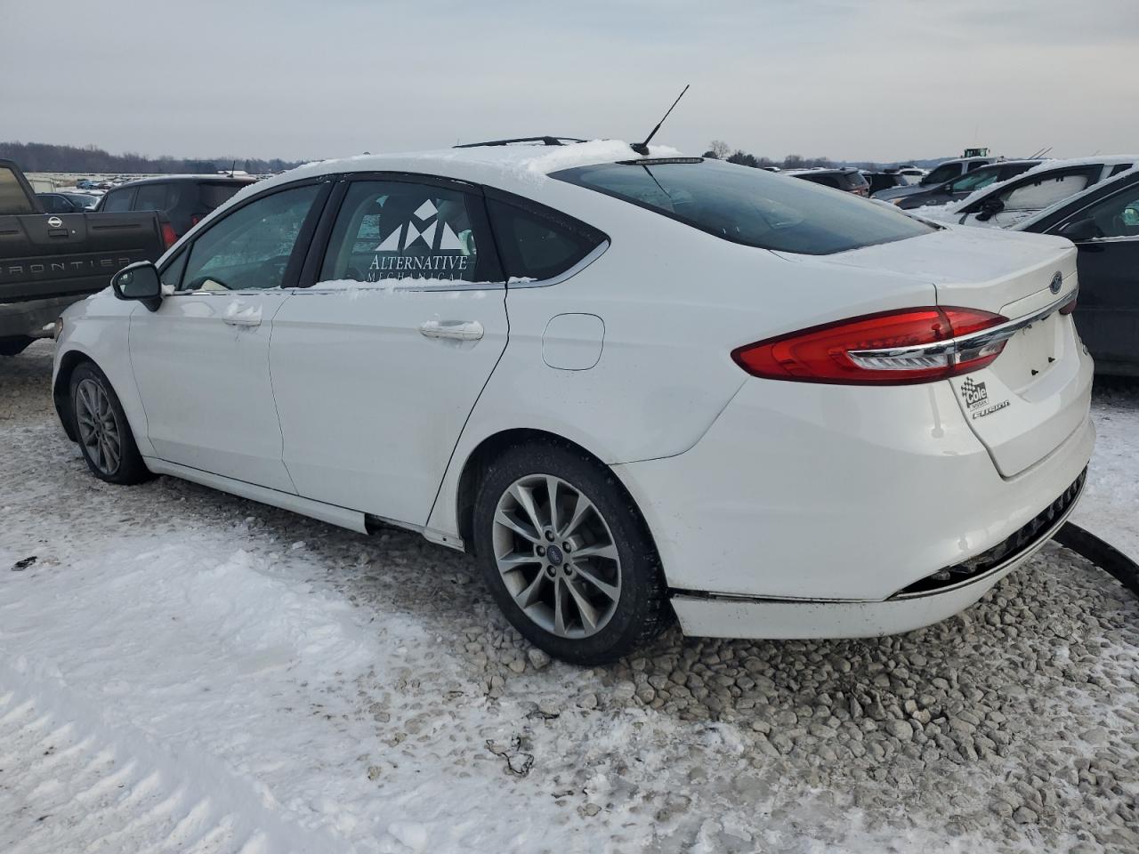 2017 Ford Fusion VIN 3FA6P0HD8HR378646 Copart auction photo, front end / rear end damage thumbnail 2