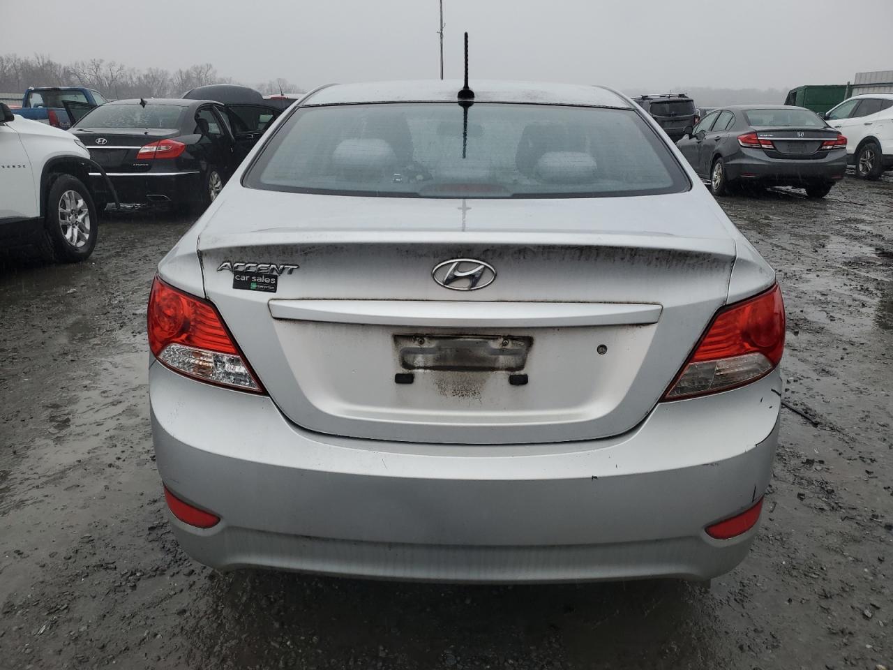 2014 Hyundai Accent VIN KMHCT4AE7EU603139 Copart auction photo, front end damage thumbnail 6
