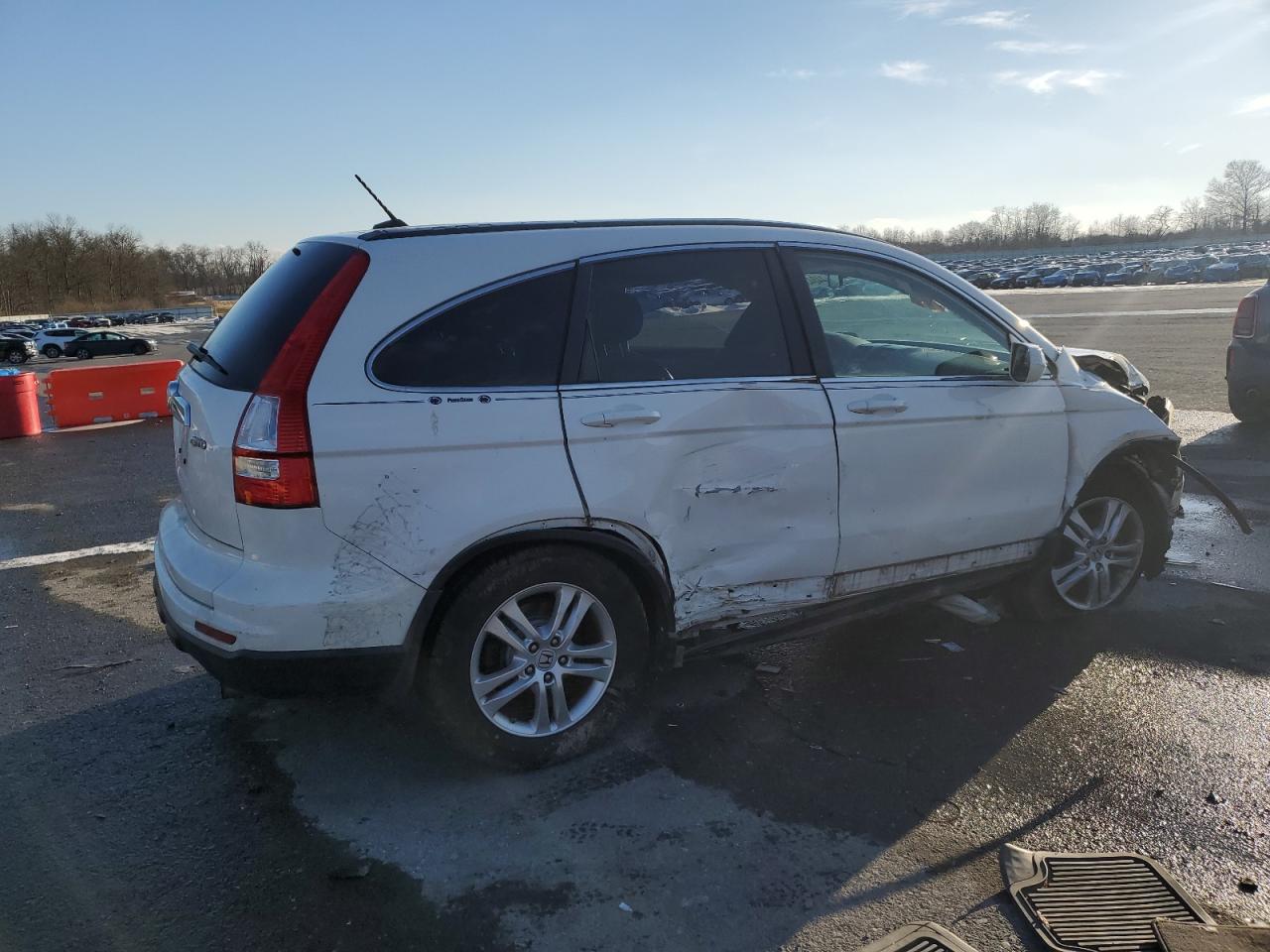 2010 Honda CR-V VIN 5J6RE4H73AL032078 Copart auction photo, front end / side damage thumbnail 3