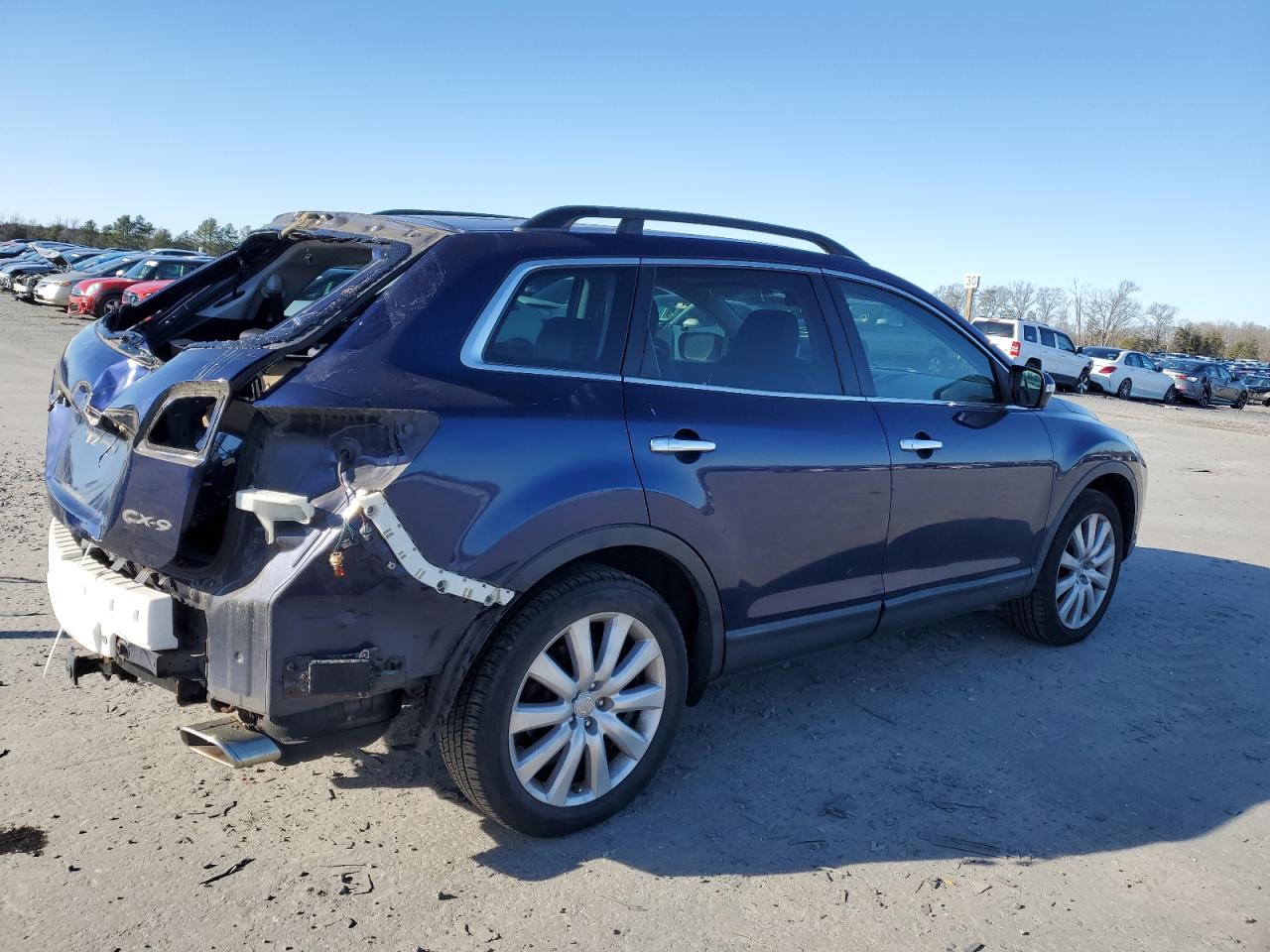 2008 Mazda CX-9 VIN JM3TB38VX80155022 Copart auction photo, rear end / minor dent/scratches damage thumbnail 3