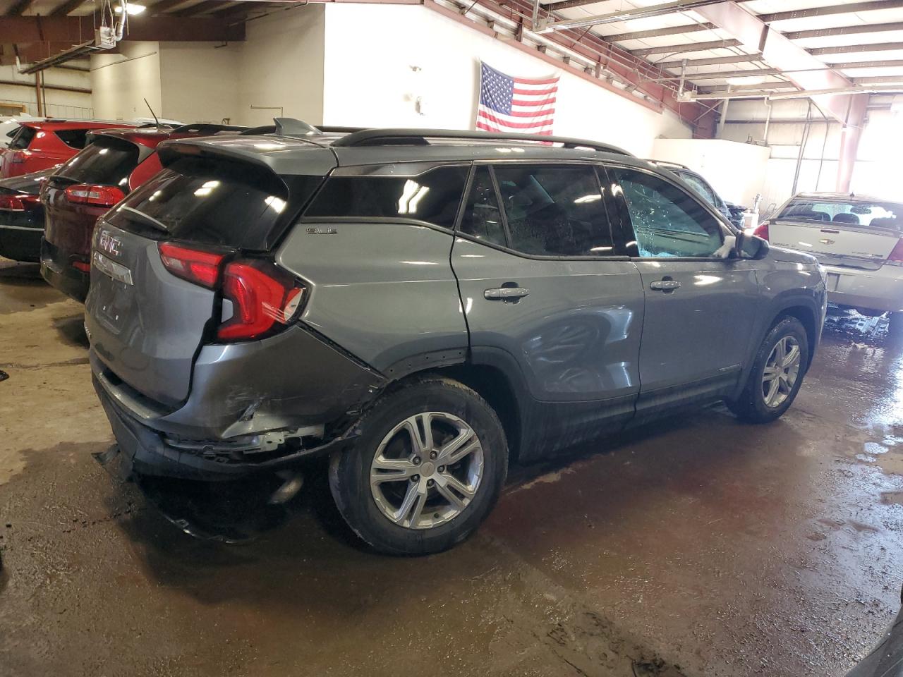 2020 GMC Terrain VIN 3GKALMEVXLL173513 Copart auction photo, rear end / side damage thumbnail 3