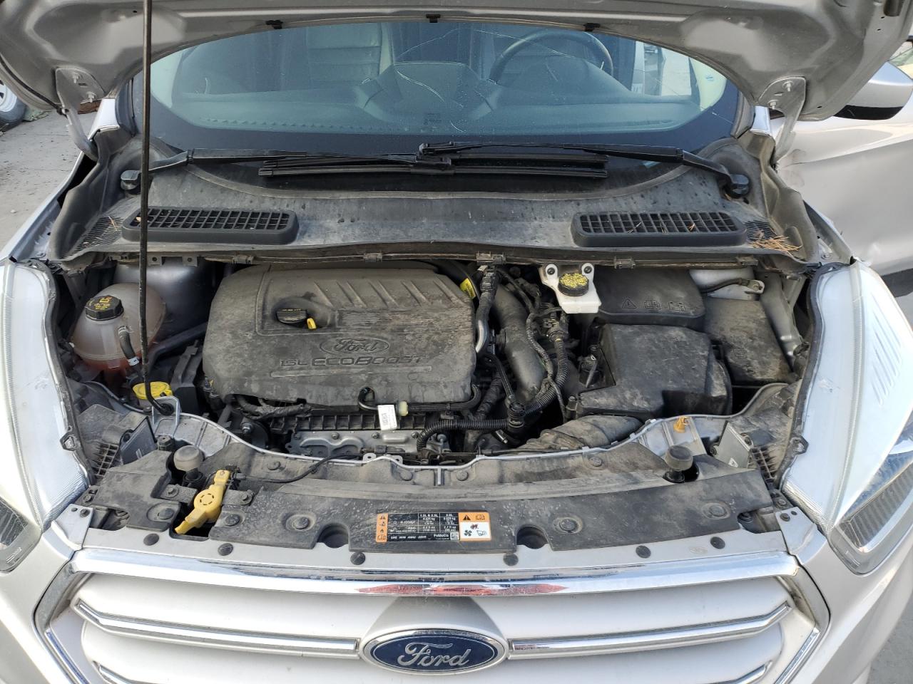 2018 Ford Escape VIN 1FMCU9HD7JUD04963 Copart auction photo, side / front end damage thumbnail 13