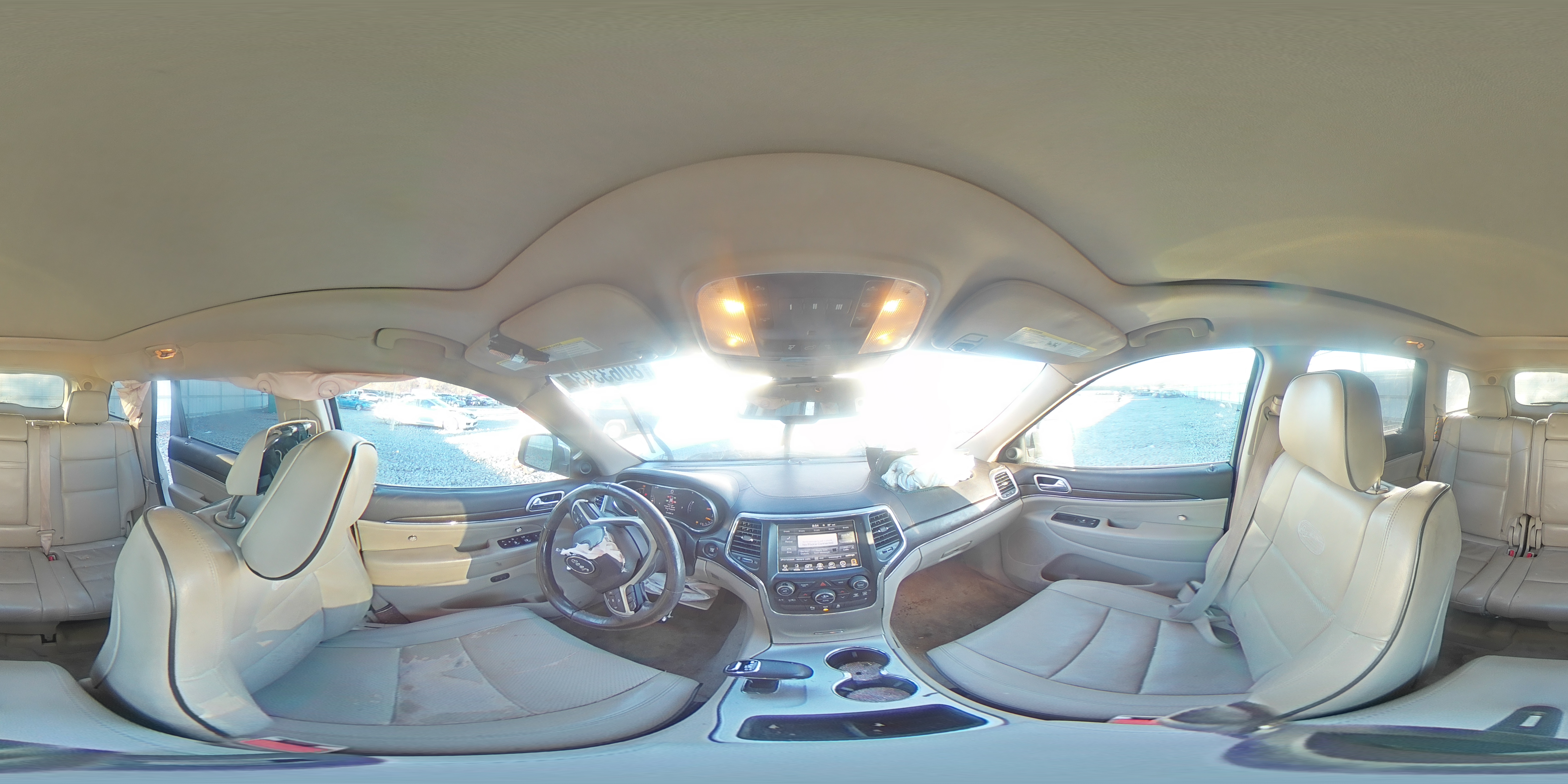2015 Jeep Grand Cherokee VIN 1C4RJECG3FC125608 Copart auction photo, front end / side damage thumbnail 14