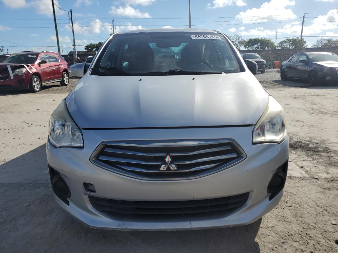 2017 Mitsubishi Mirage VIN ML32F3FJ8HHF12326 Copart auction photo, side / rear end damage thumbnail 5
