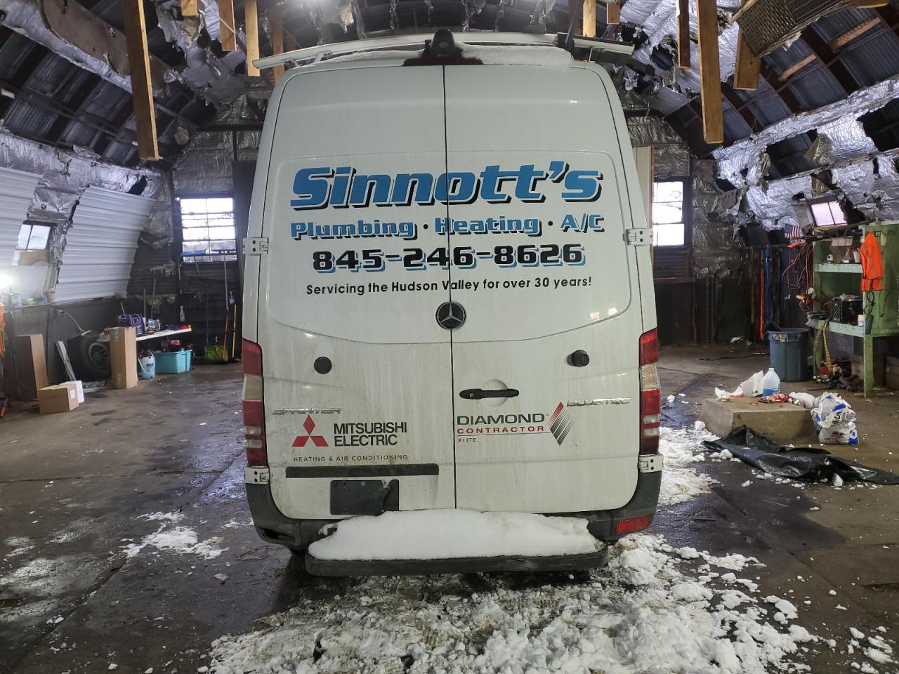 2016 Mercedes-Benz Sprinter VIN WD3PE7DD8GP259739 Copart auction photo, rollover damage thumbnail 6