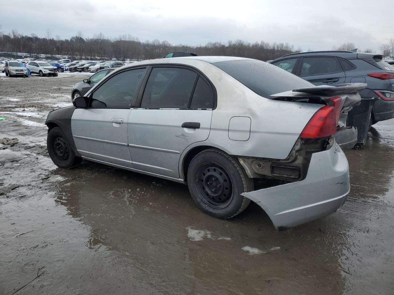 2001 Honda Civic VIN 2HGES16511H511952 Copart auction photo, rear end / front end damage thumbnail 2