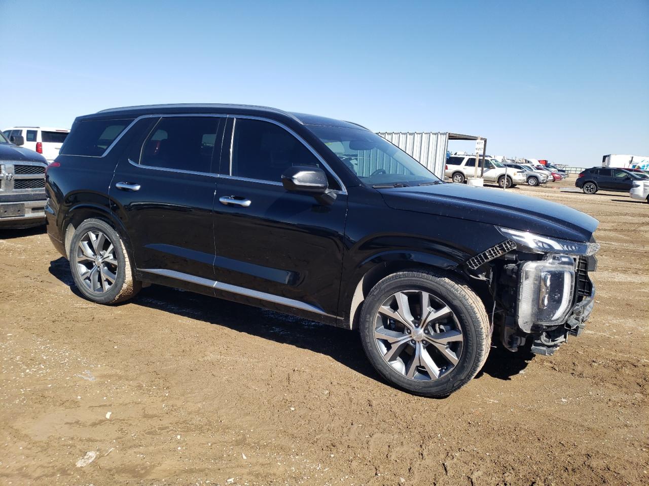 2021 Hyundai Palisade VIN KM8R5DHE8MU194769 Copart auction photo, front end damage thumbnail 4
