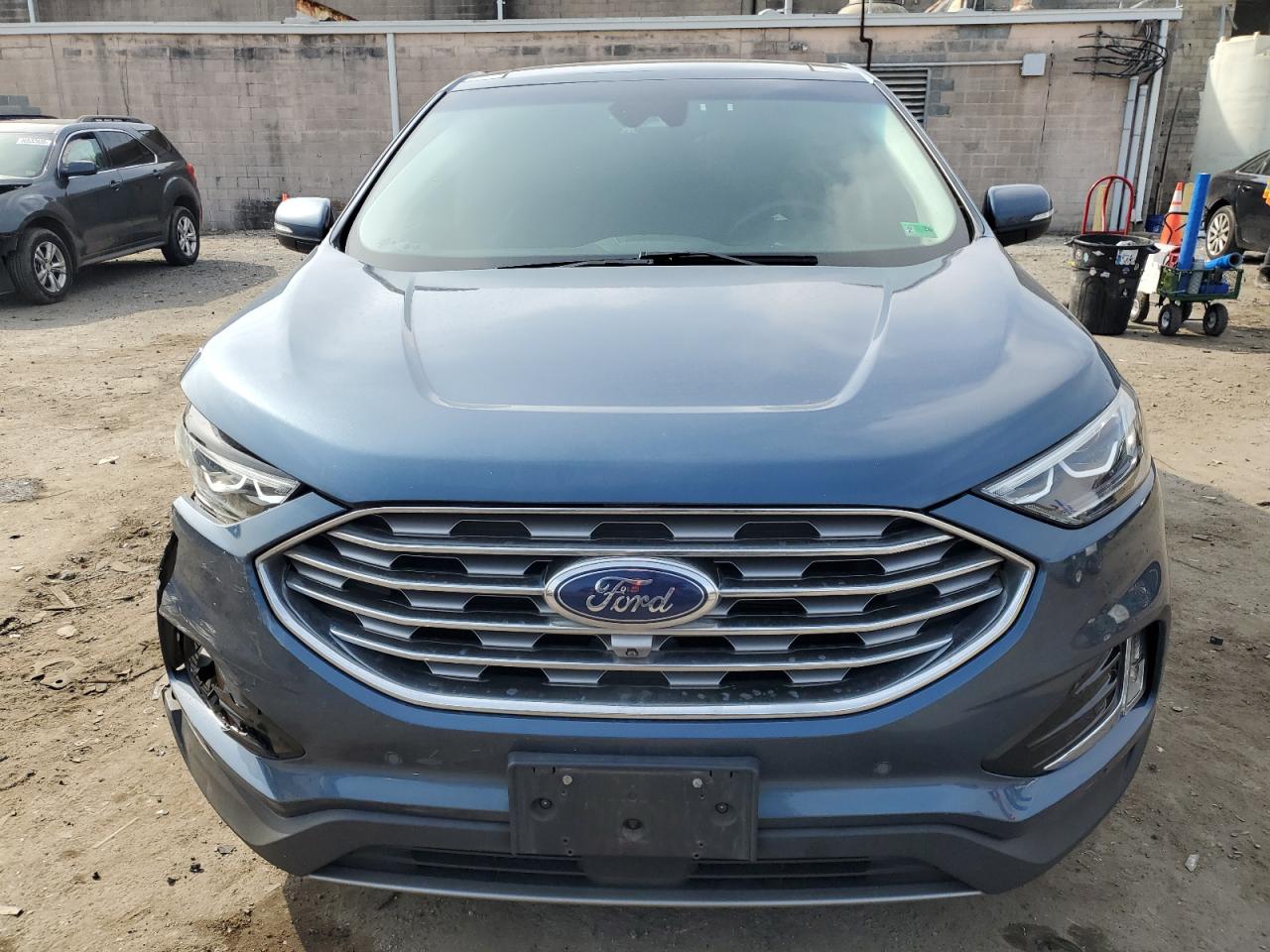 2019 Ford Edge VIN 2FMPK4K95KBB31417 Copart auction photo, front end / side damage thumbnail 5