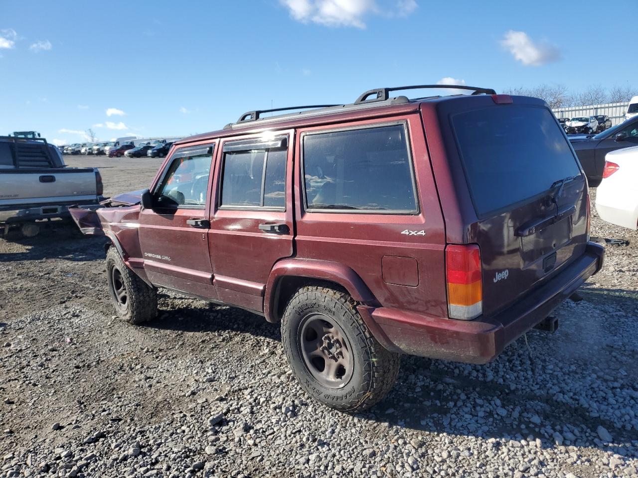 2000 Jeep Cherokee VIN 1J4FF58S9YL196696 Copart auction photo, front end / all over damage thumbnail 2