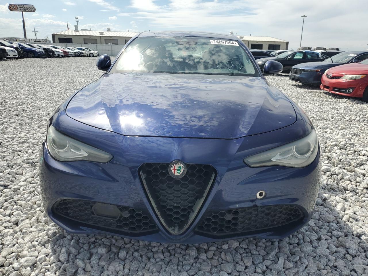 2017 Alfa Romeo Giulia VIN ZARFAEDN9H7536870 Copart auction photo, front end / hail damage thumbnail 5