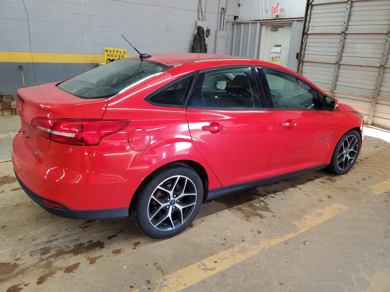 2017 Ford Focus VIN 1FADP3H25HL248295 Copart auction photo, front end / side damage thumbnail 3