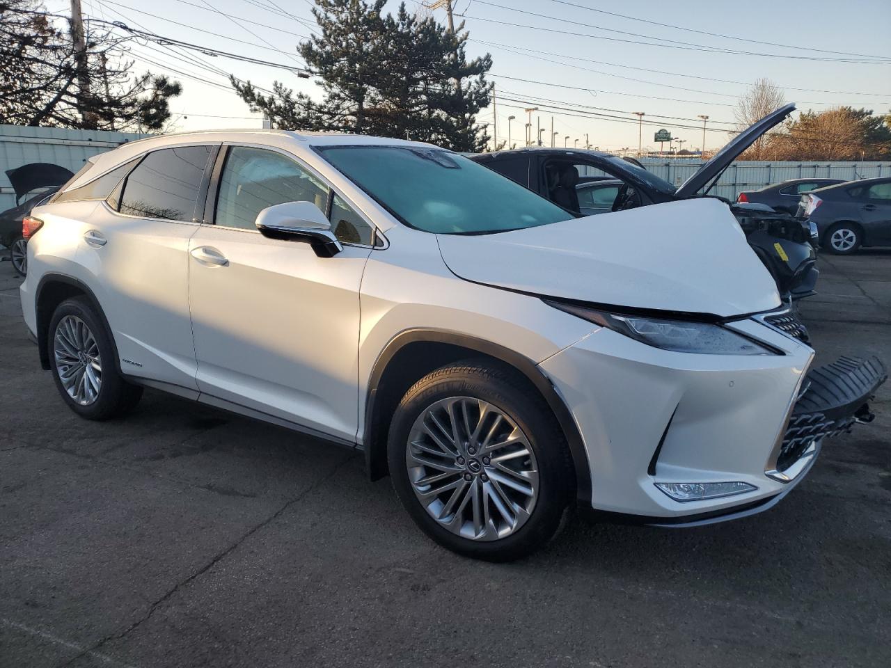 2021 Lexus RX VIN 2T2JGMDA5MC062107 Copart auction photo, front end damage thumbnail 4