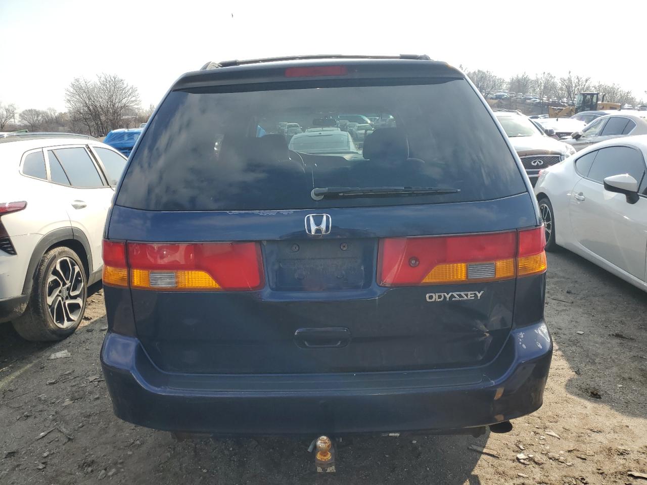 2004 Honda Odyssey VIN 5FNRL18644B029537 Copart auction photo, front end / side damage thumbnail 6