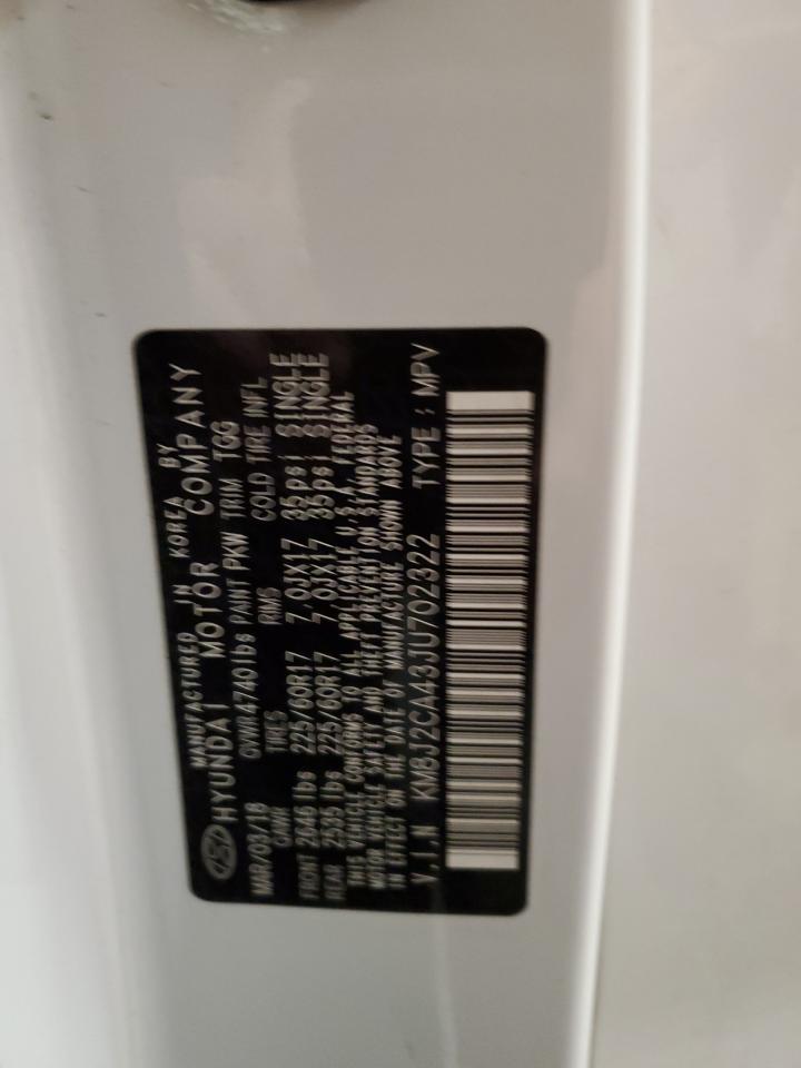 2018 Hyundai Tucson VIN KM8J2CA43JU702322 Copart auction photo, side damage thumbnail 13