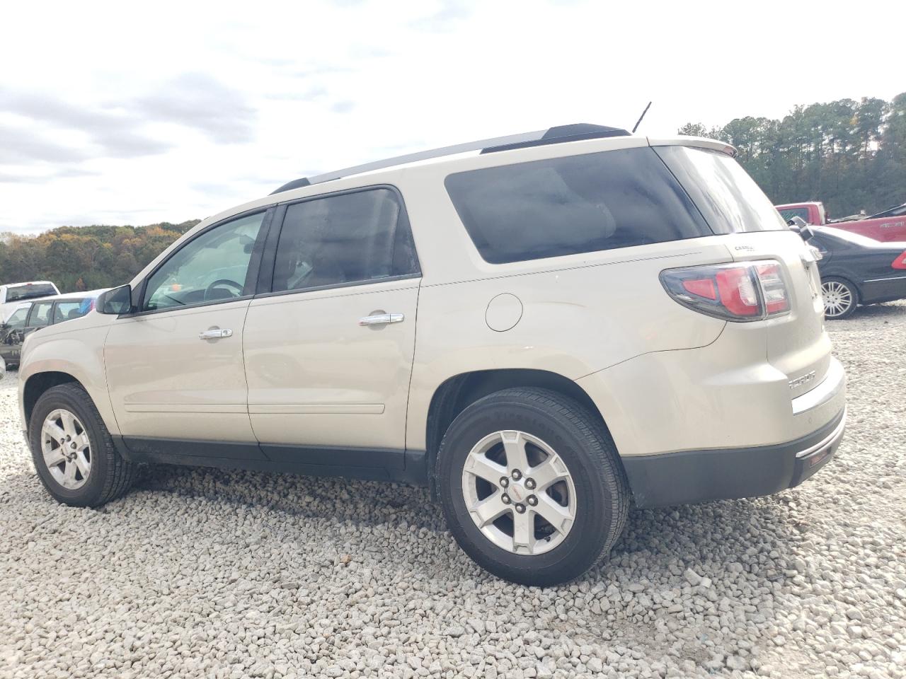 2015 GMC Acadia VIN 1GKKRPKD9FJ311506 Copart auction photo, side / front end damage thumbnail 2