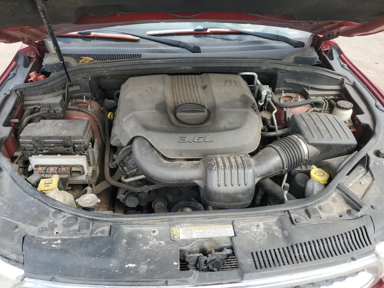 2011 Dodge Durango VIN 1D4RE2GG4BC667553 Copart auction photo, rear end / side damage thumbnail 14