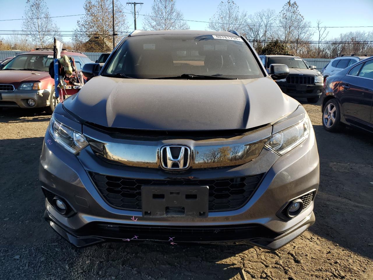 2021 Honda HR-V VIN 3CZRU6H14MM755113 Copart auction photo, side / front end damage thumbnail 5