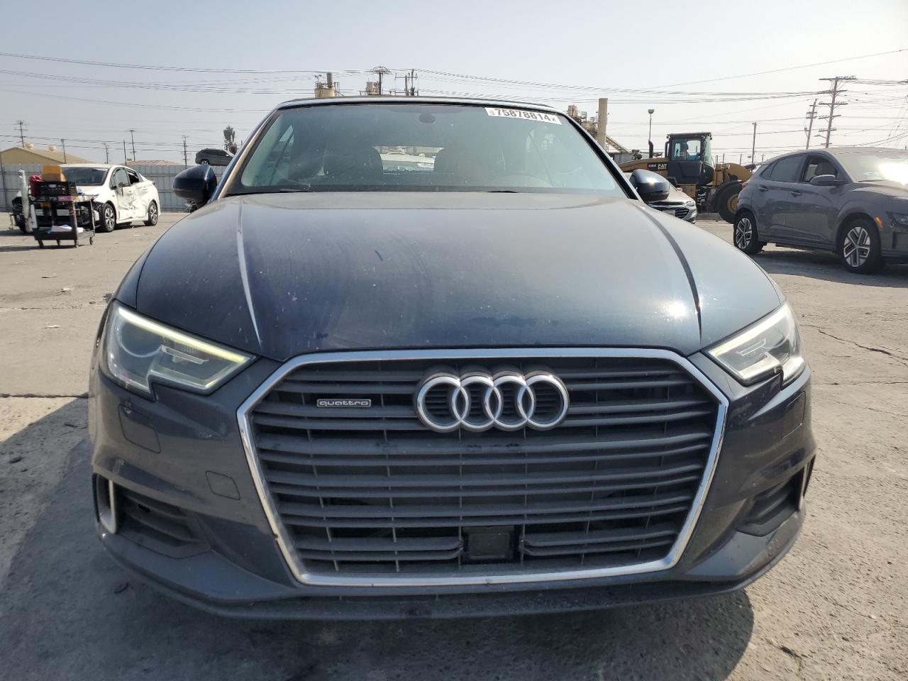 2018 Audi A3 VIN WAU78LFF5J1004476 Copart auction photo, vandalism damage thumbnail 5