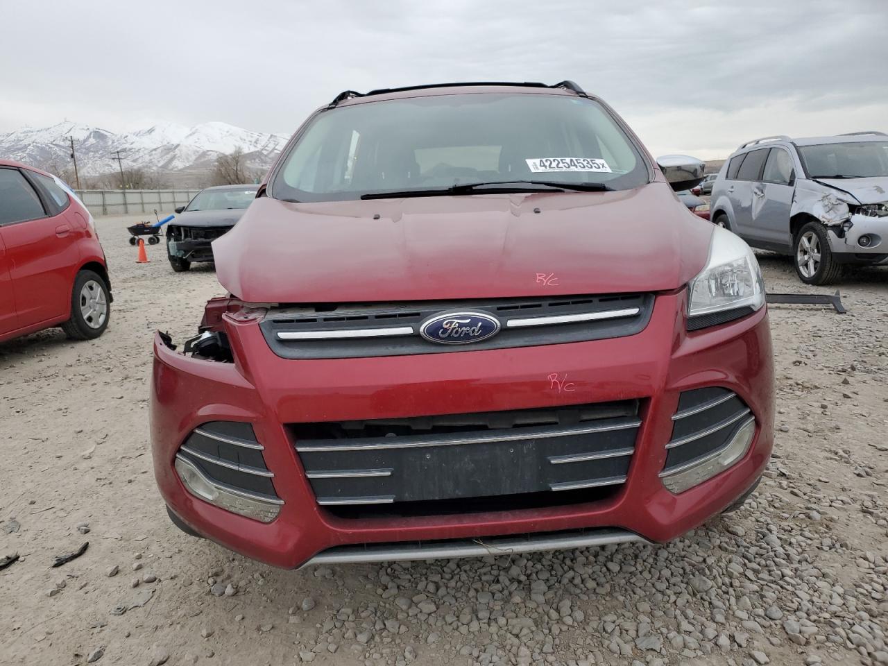2014 Ford Escape VIN 1FMCU9GX0EUE12682 Copart auction photo, all over damage thumbnail 5