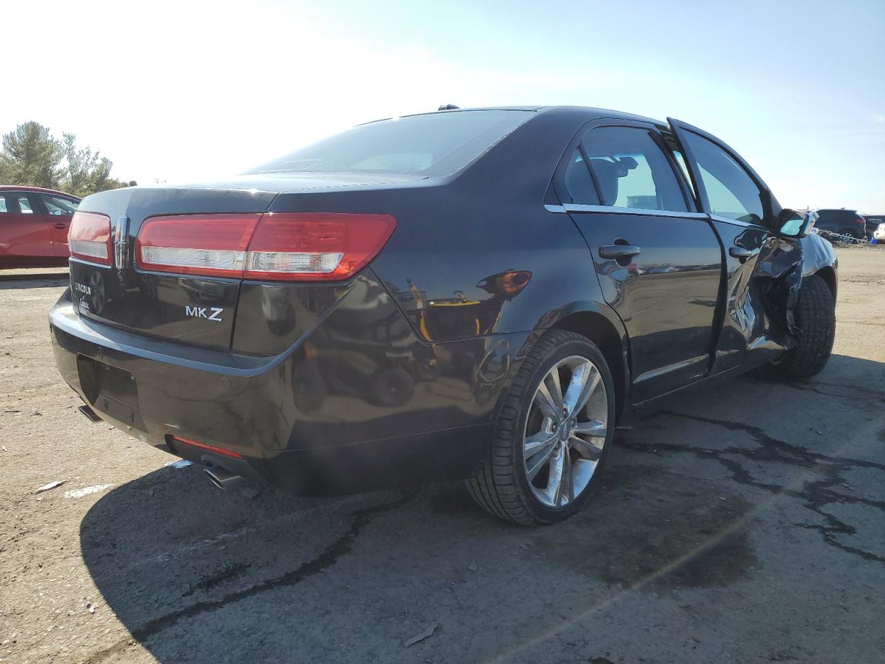 2010 Lincoln MKZ VIN 3LNHL2GC8AR614085 Copart auction photo, side / front end damage thumbnail 3