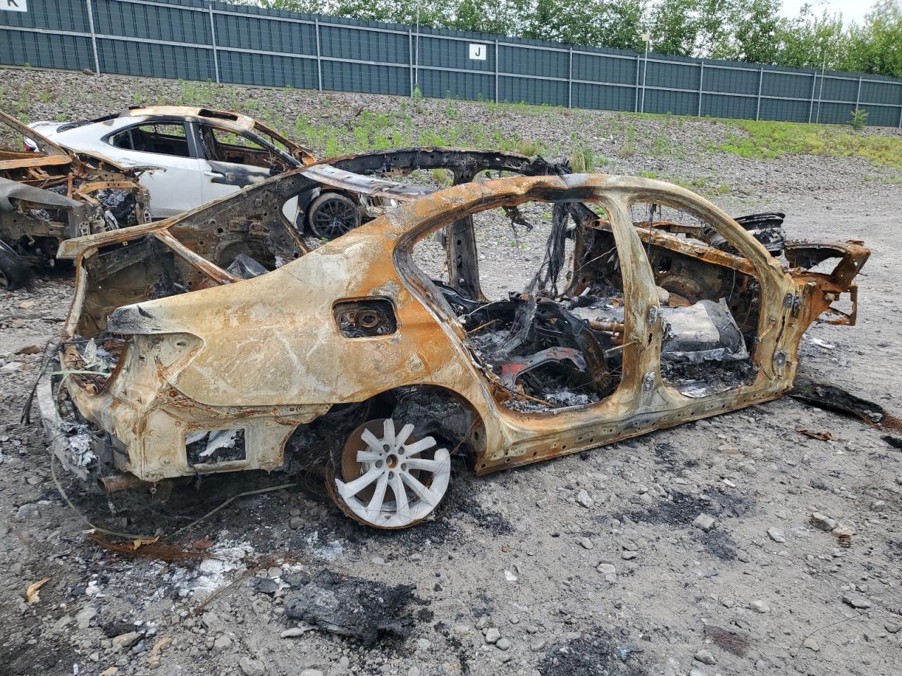 2019 BMW 7er VIN WBA7E4C57KGV70583 Copart auction photo, burn damage thumbnail 3