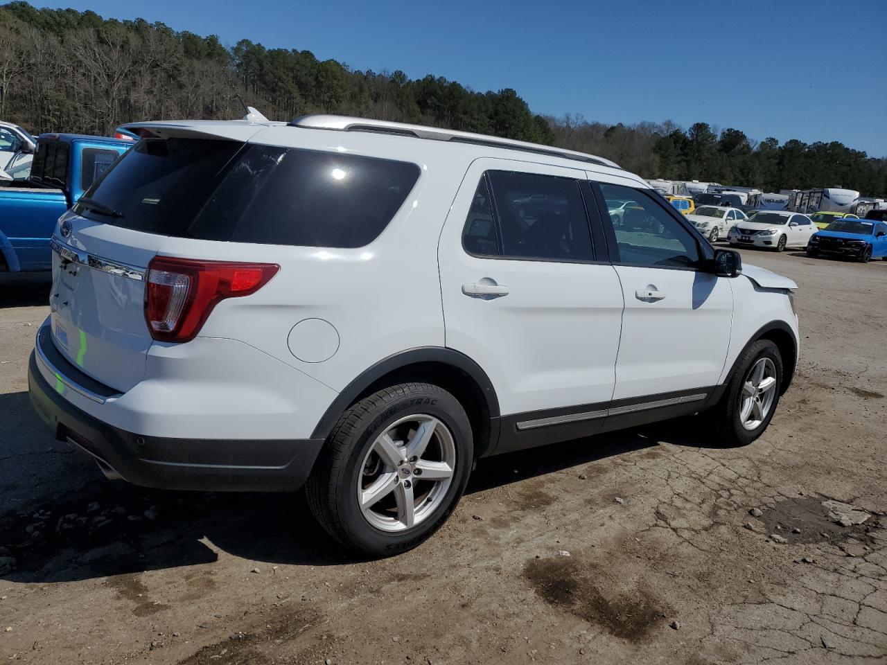 2018 Ford Explorer VIN 1FM5K7D8XJGC88168 Copart auction photo, front end damage thumbnail 3