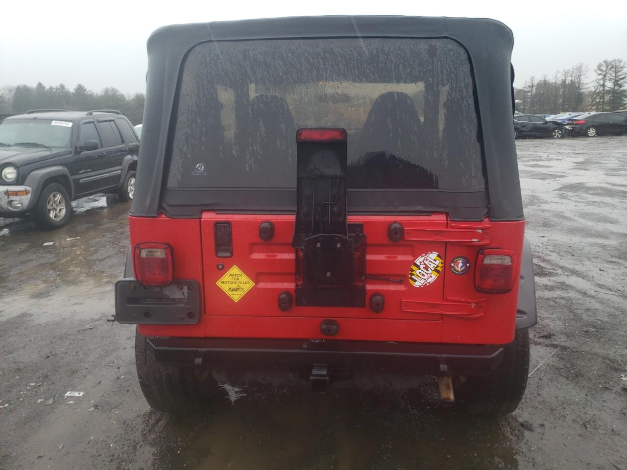 2002 Jeep Wrangler VIN 1J4FA29P02P715013 Copart auction photo, front end / all over damage thumbnail 6