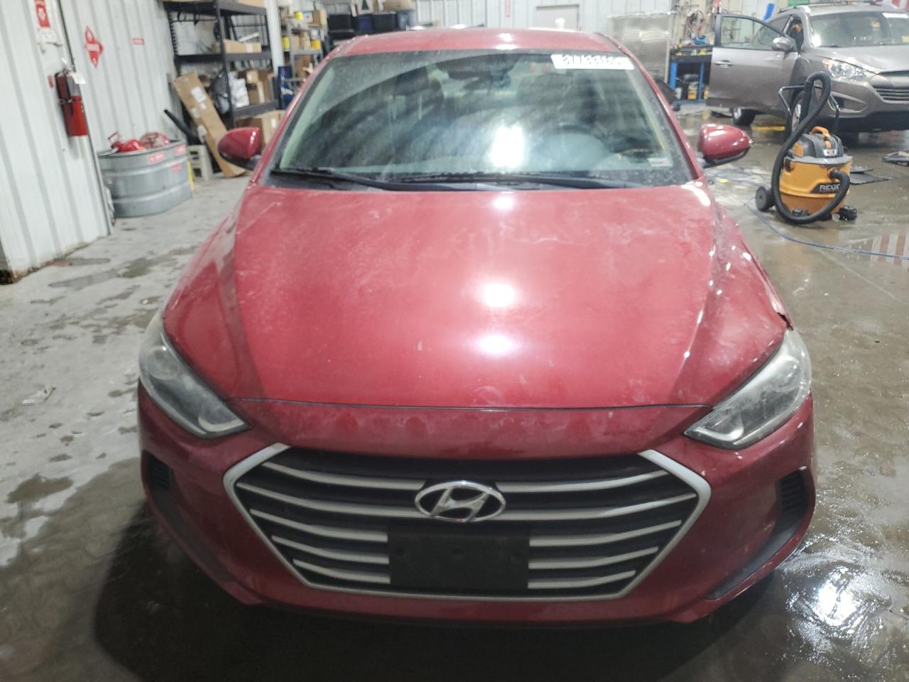 2018 Hyundai Elantra VIN KMHD74LF8JU453518 Copart auction photo, front end / side damage thumbnail 5